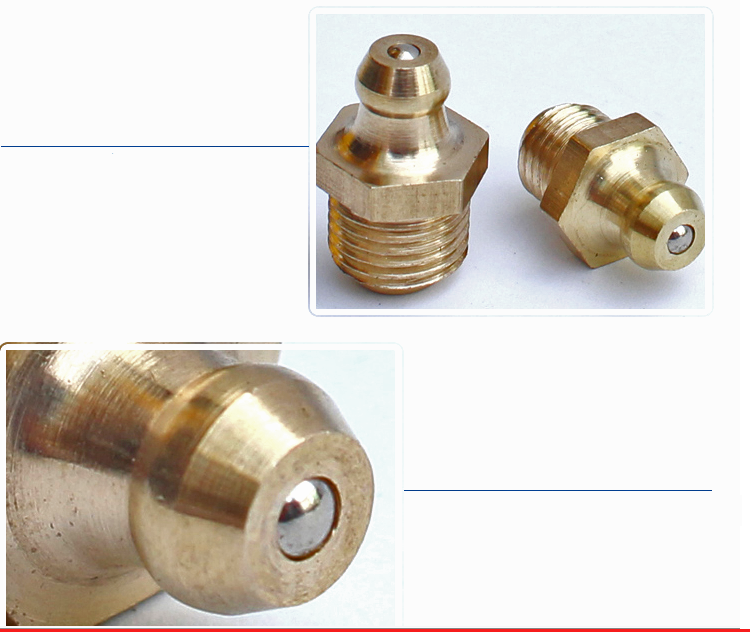 黄油嘴m6m8m10直头弯45度90全铜注油咀滑块油嘴黄油枪油嘴套装m12125