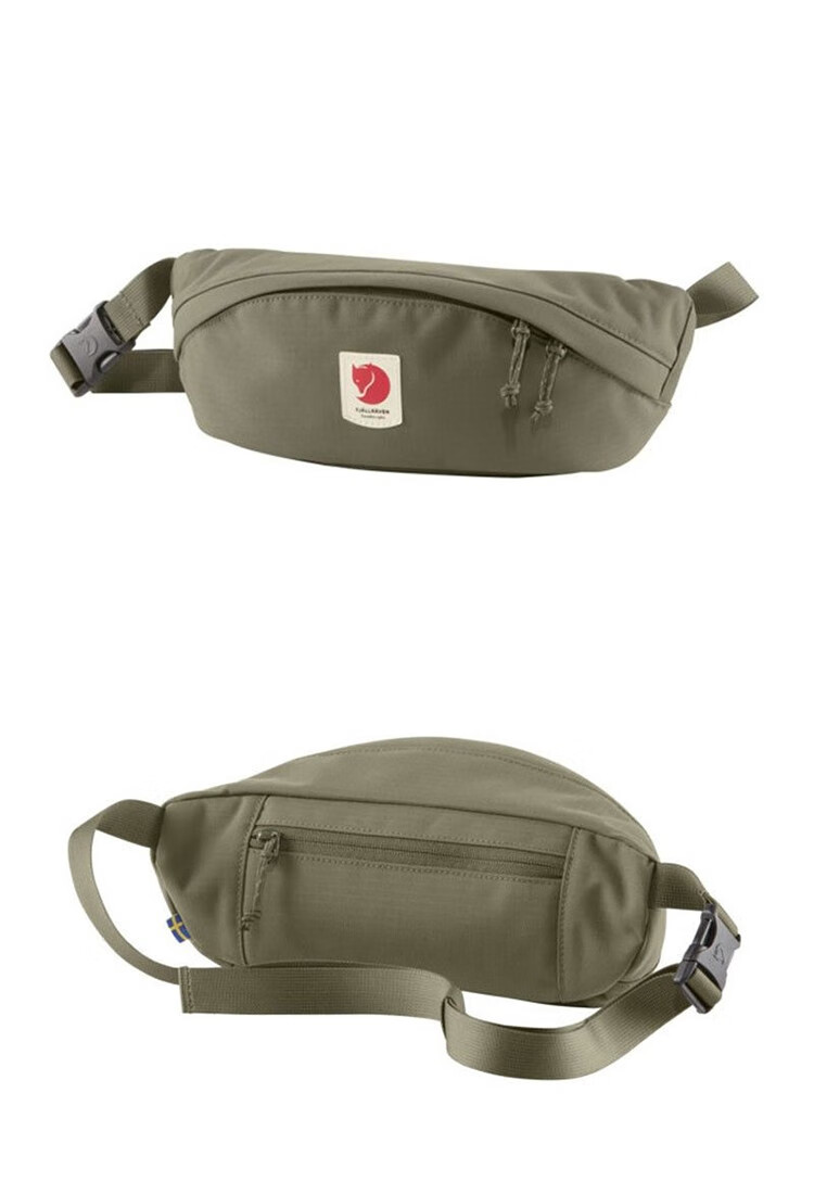 北极狐户外ulvohip大容量腰包男女款收纳包贴身包23165浅绿色