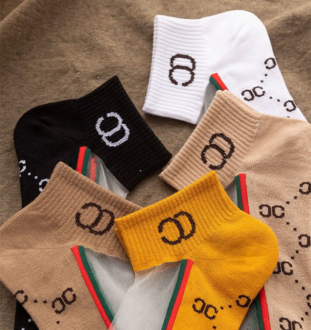 ins卡丝水晶字母cc女短水晶袜夏季薄款高端透气时尚百搭透明女士袜子