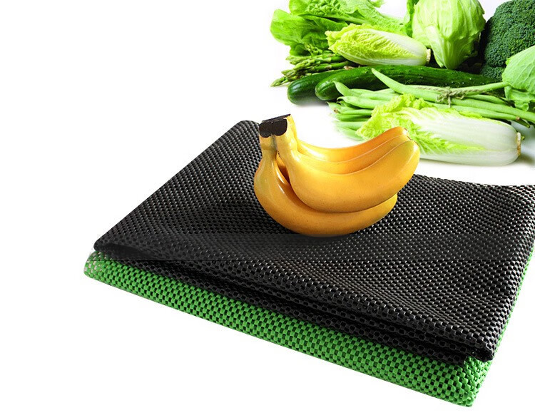 超市水果防滑垫生鲜店泡沫铺垫水果蔬菜的布货架pvc网垫保护垫片黑色