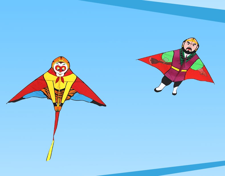 儿童风筝潍坊百特新款西游记系列猪八戒风筝线轮易飞 唐僧(不带线)