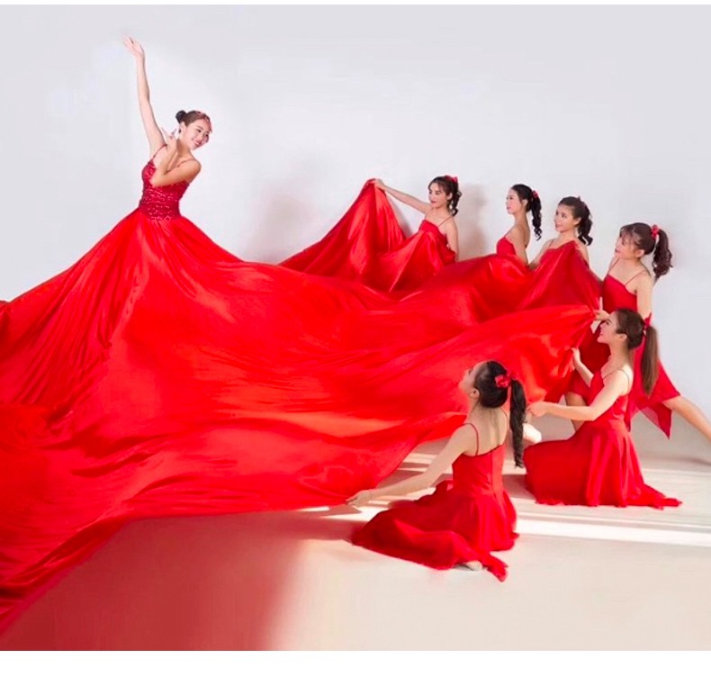 红布红绸布绸缎布开业揭幕剪彩丝绸布大红色绸子布喜庆红布料纯棉舞蹈