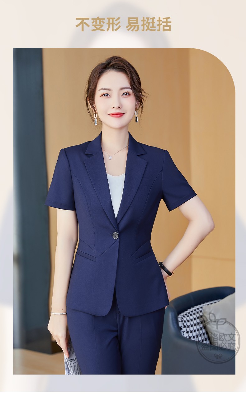 小西装女修身正装商务ol通勤女士面试工作西服套裙灰色西装半裙吊带s