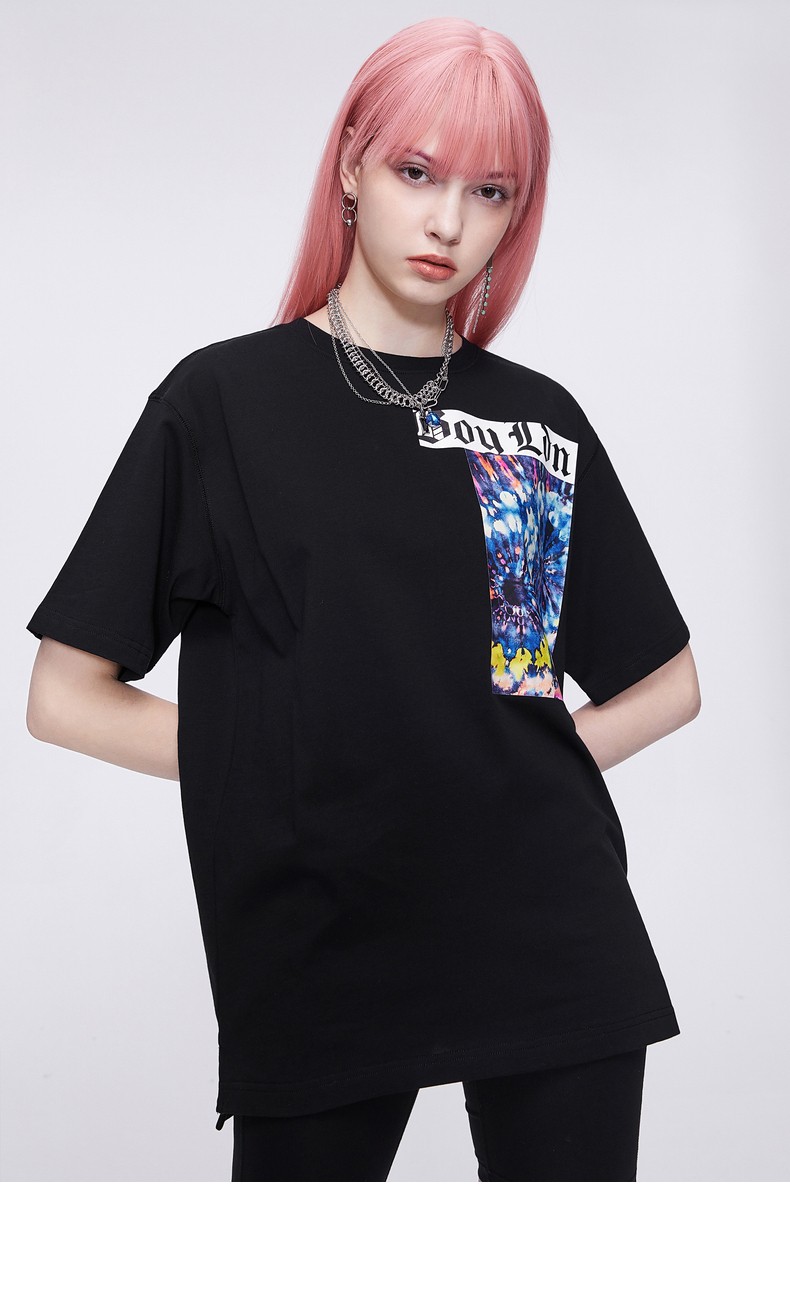 boy london2020夏日音乐节主题老鹰印花情侣休闲t恤b202nc204802 黑色