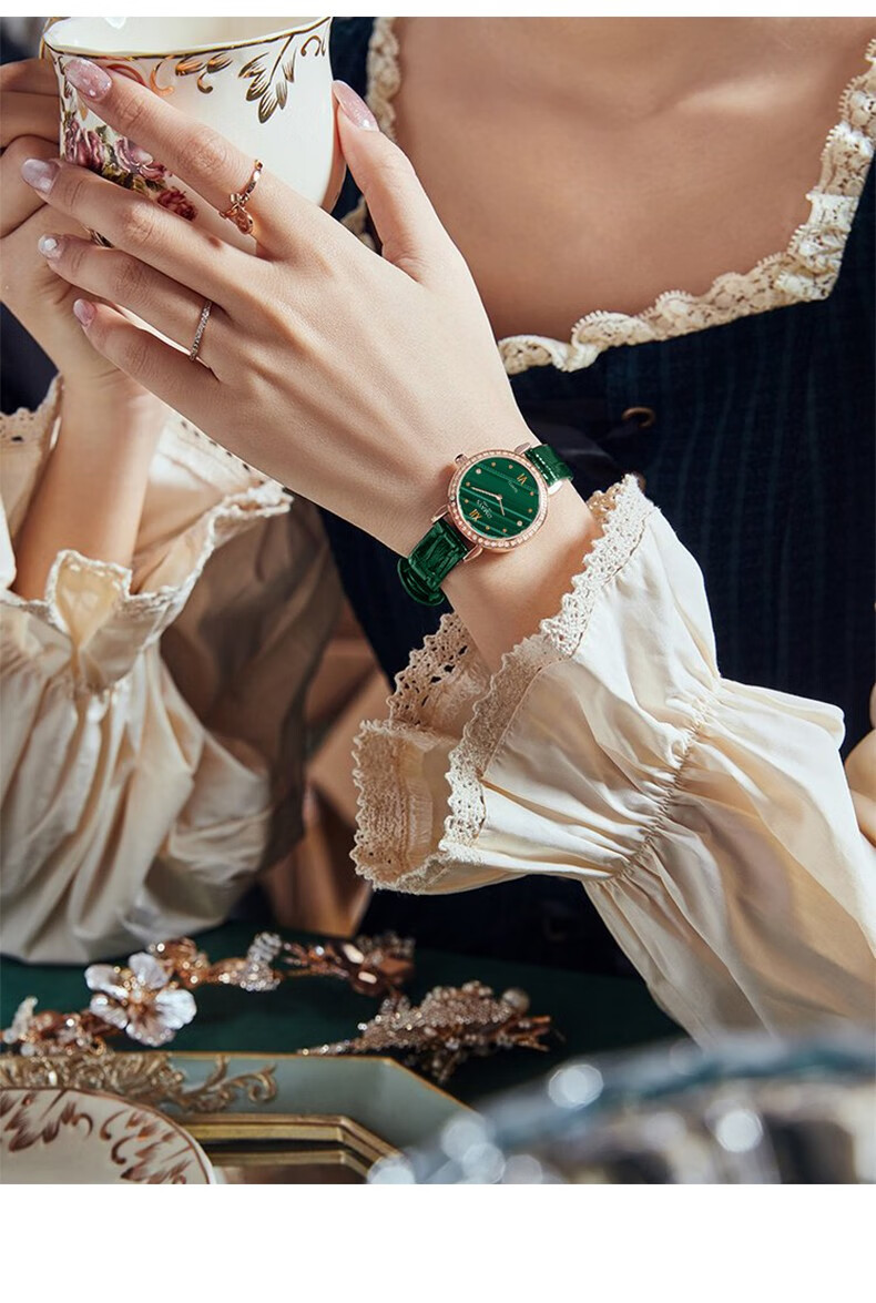 欧美时(omays)手表时尚镶钻方形女表女神气质小方盘石英表女防水学生