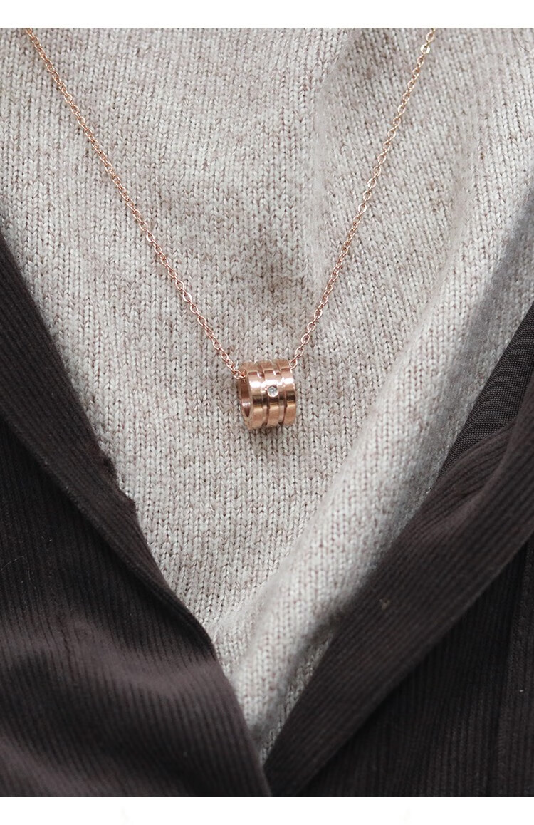 曼卡龙 唯爱 钻石项链 合金项链 小蛮腰 送礼送女友带真钻证书 唯爱