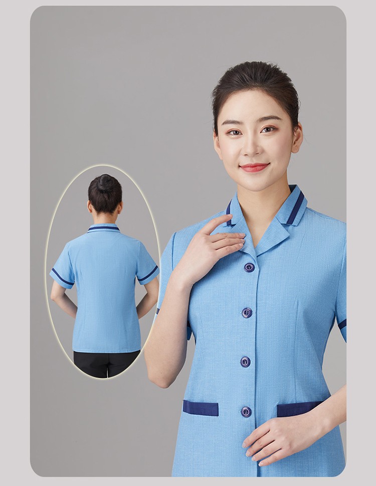 鲸熙帅jingxishuai保洁工作服男女夏装医院护工清洁工阿姨物业保洁服