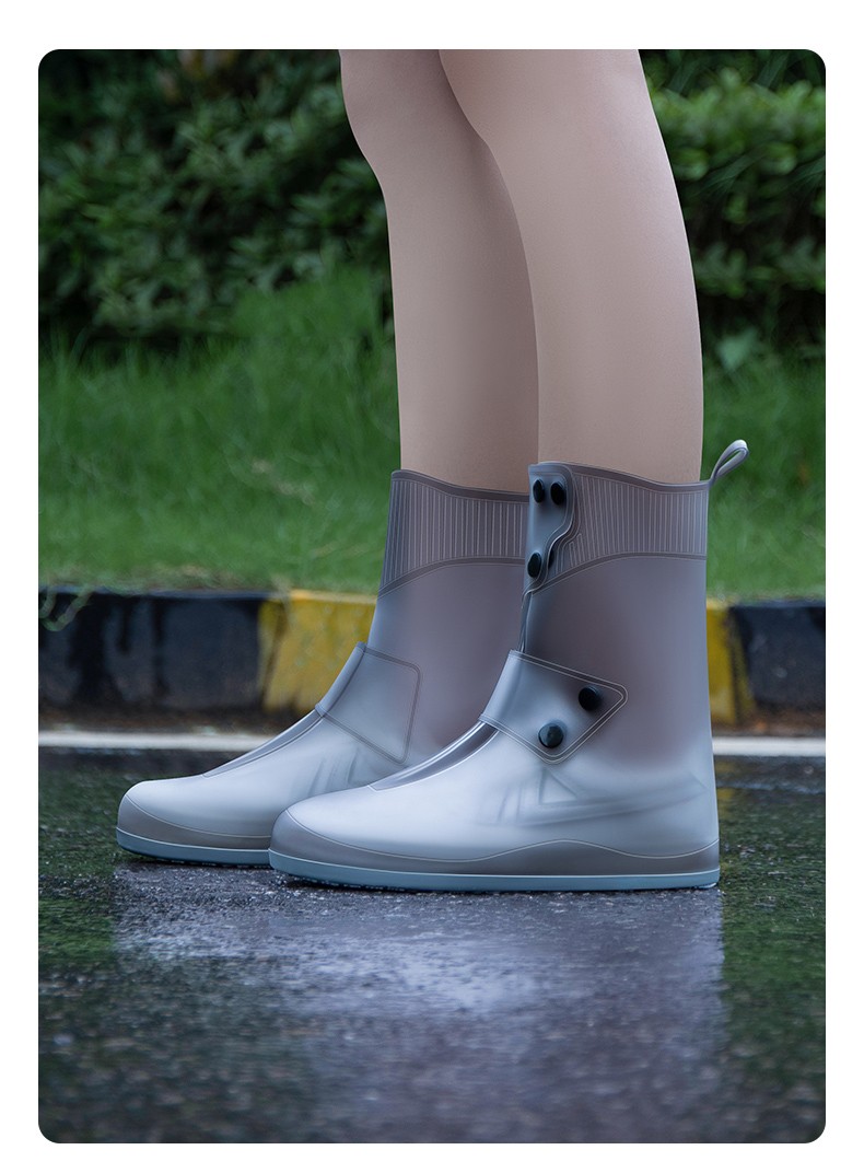 倩绒霆防雨鞋套雨天防水鞋套耐磨防滑男女士雨靴鞋套加厚户外旅游学生