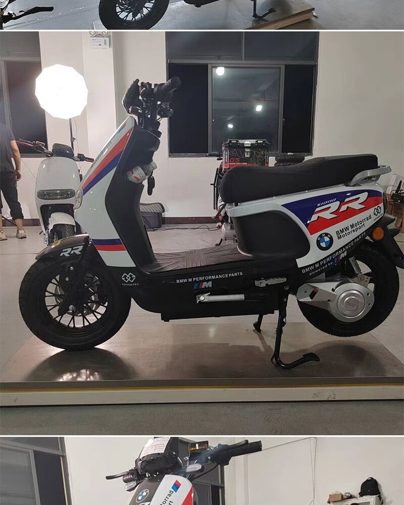 厂家直销东升汇十号高速72v电动车外卖长跑电瓶车踏板电动摩托车 黑色