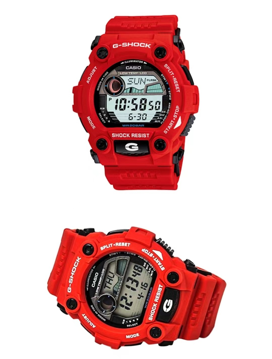 卡西欧(casio)g-shock运动男士手表湾人月相潮汐户外休闲运动手表 g
