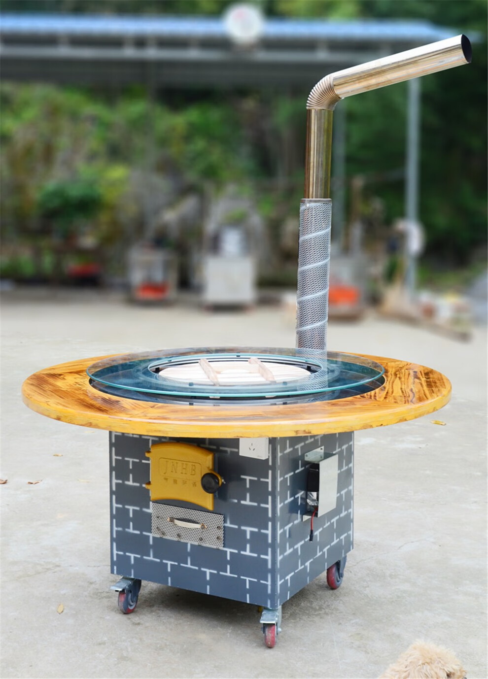 户外移动铁锅炖灶台桌柴火灶家用烧木柴地锅鸡大锅台柴火鸡灶煜尚14米