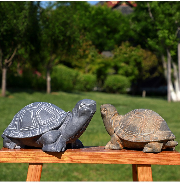 创古琪通石雕乌龟青石乌龟天然石头雕刻乌龟仿古景观庭院鱼缸乌龟摆件