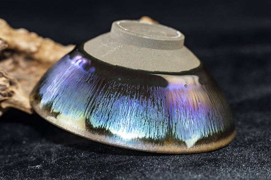 视频看货非遗传承人徐长和曜变建阳建盏礼盒装口径92cm高4cme56