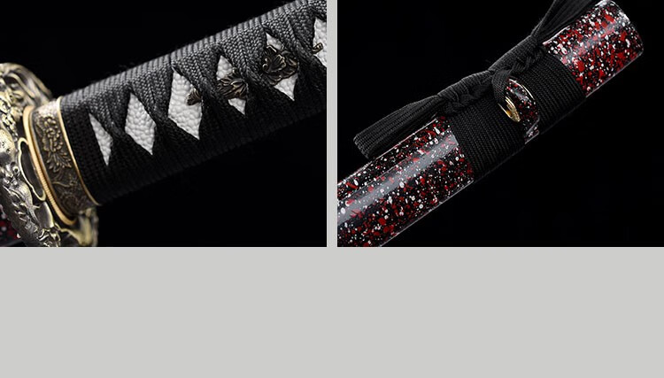 木刀带鞘剑道居合道专业训练日式实木练习表演木剑 未开刃 黑色 花梨