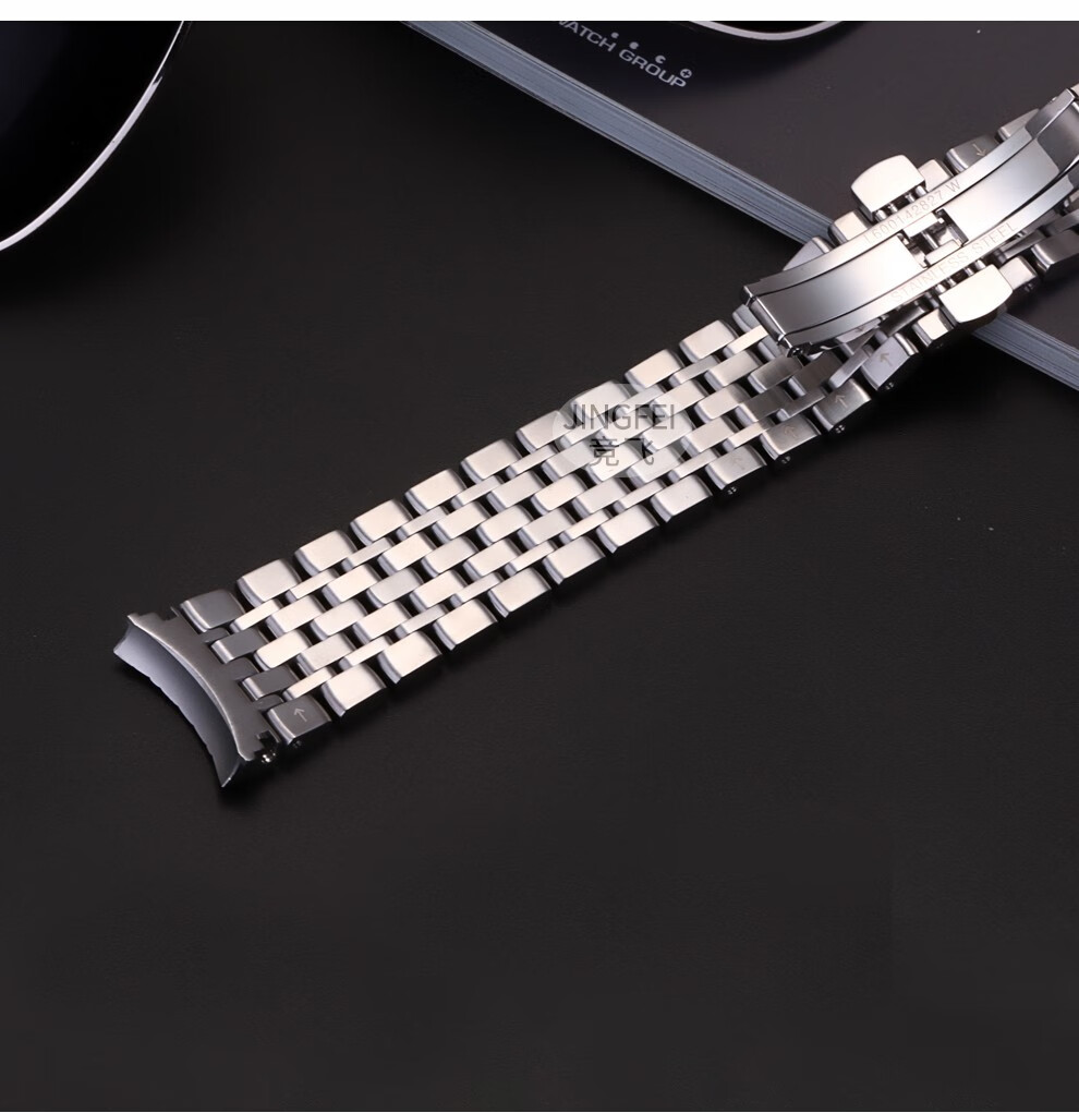 金属表链适用于浪琴博雅系列钢表带l48094l4810手表带男士不锈钢精钢