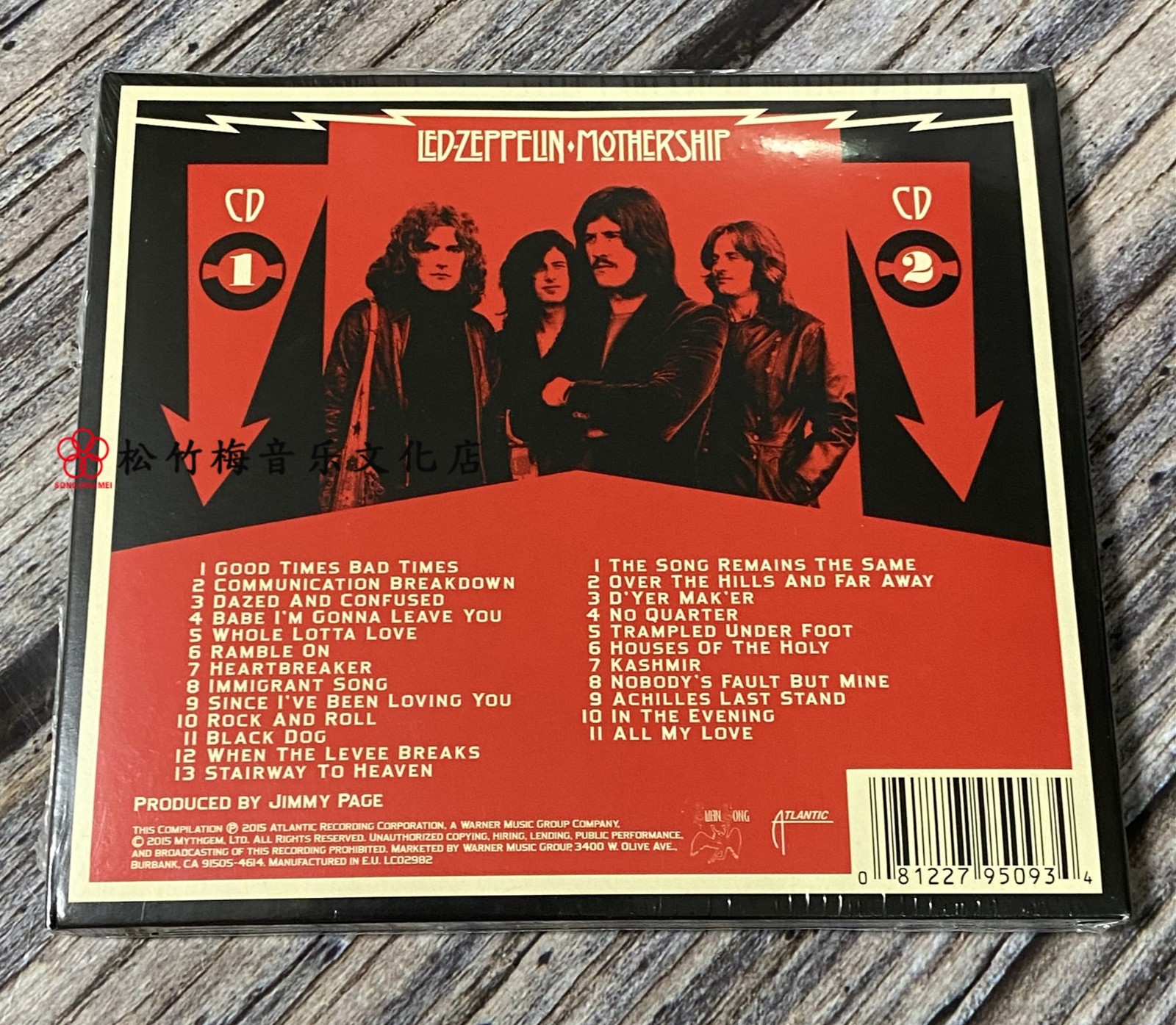 正版 齐柏林飞船专辑 led zeppelin mothership 2cd cd