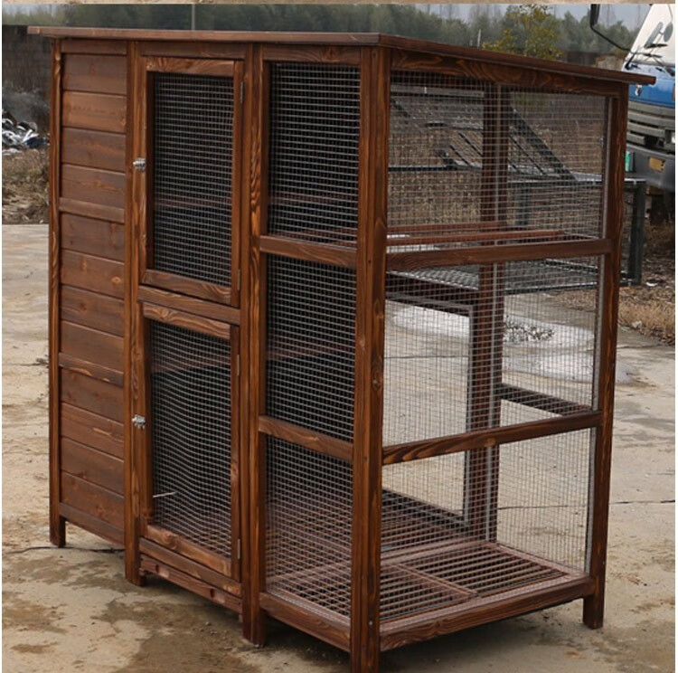 实木阳台鸽子笼家用巢箱信鸽棚景区养鸽笼鹦鹉笼大户外鸽舍含木跳笼木