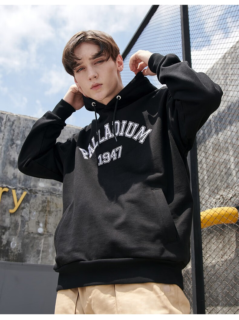 palladium帕拉丁2021秋冬男针织套头帽衫卫衣男卫衣长袖连帽卫衣百搭