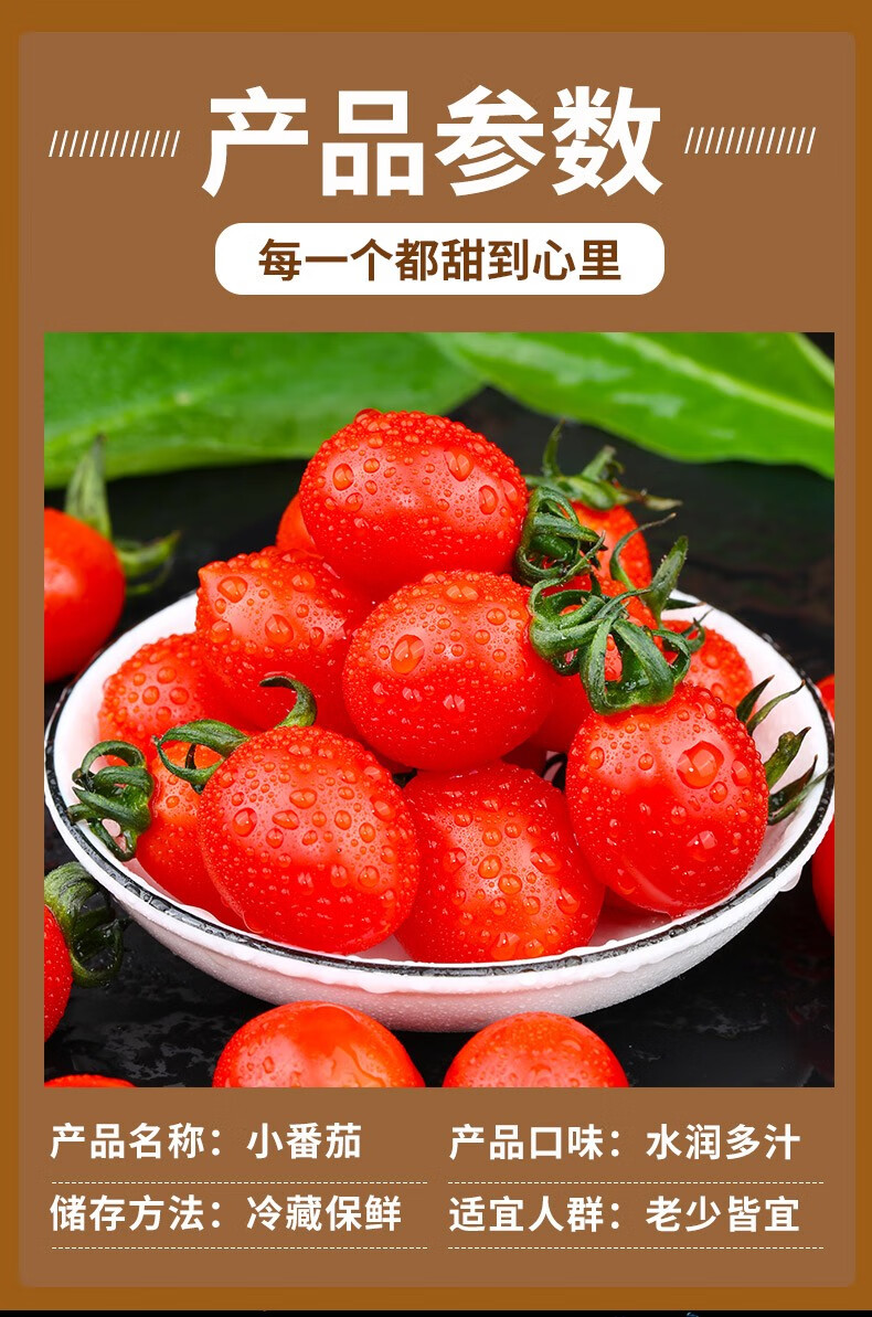 百色特产馆 健康轻食千禧西红柿小番茄 产地直供新鲜圣女果 精品装