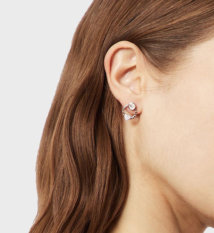 阿玛尼emporioarmani耳钉女士耳环奢侈品时尚饰品首饰耳坠925镶钻绣球