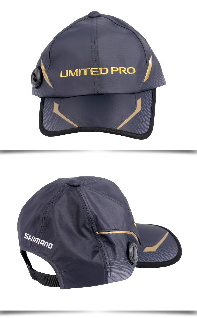 shimano禧玛诺21新款ca024s钓鱼帽带防水透湿进口帽子太阳帽遮阳黄色