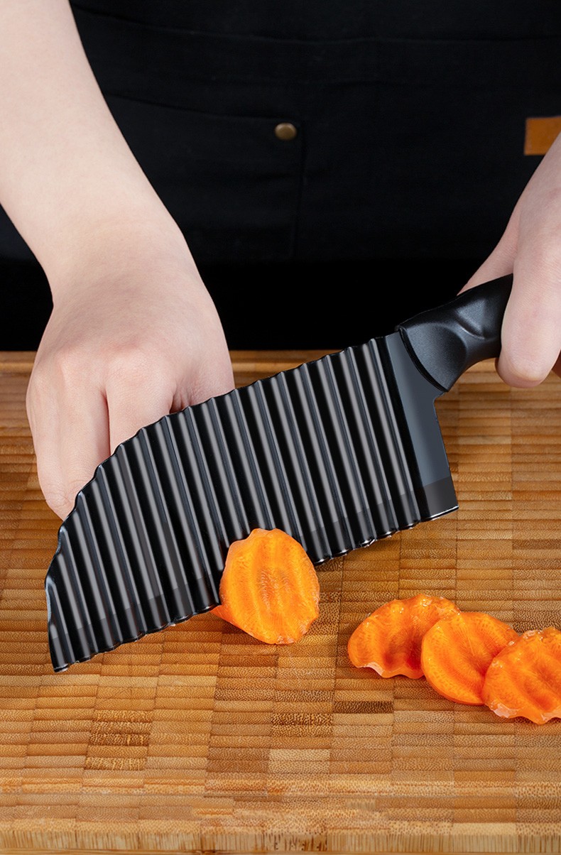 不锈钢狼牙土豆波浪刀切土豆刀厨房家用切菜神器花式切条器薯格切片