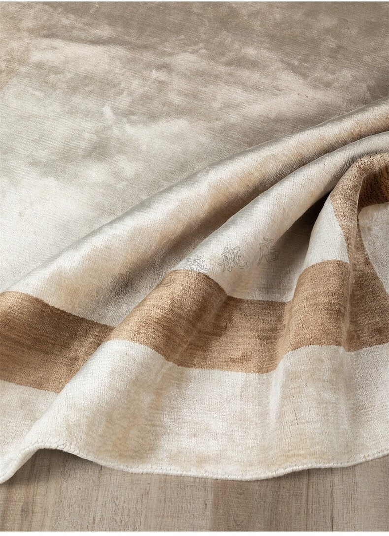 微龙 印度进口别墅客厅地毯高级手工天丝沙发茶几地毯欧美轻奢秋季