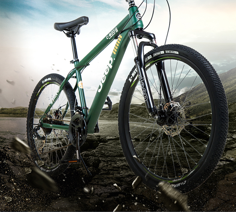 jeep 吉普(jeep)山地车自行车学生成人减震碟刹山地自行车男女变速