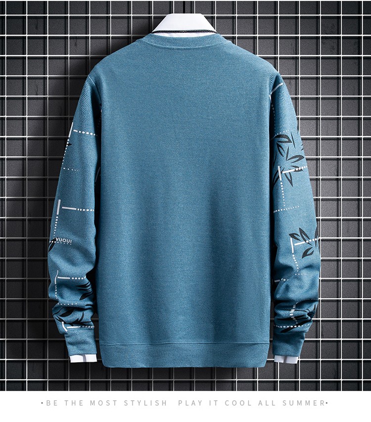 南极人卫衣男蓝色165