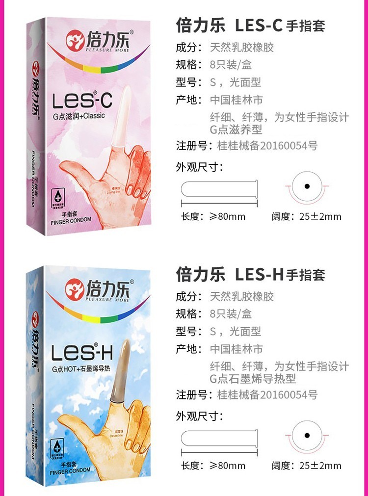 倍力乐les手指套避孕套男女用高潮情趣抠抠套卫生安全扣扣sm隐形多多