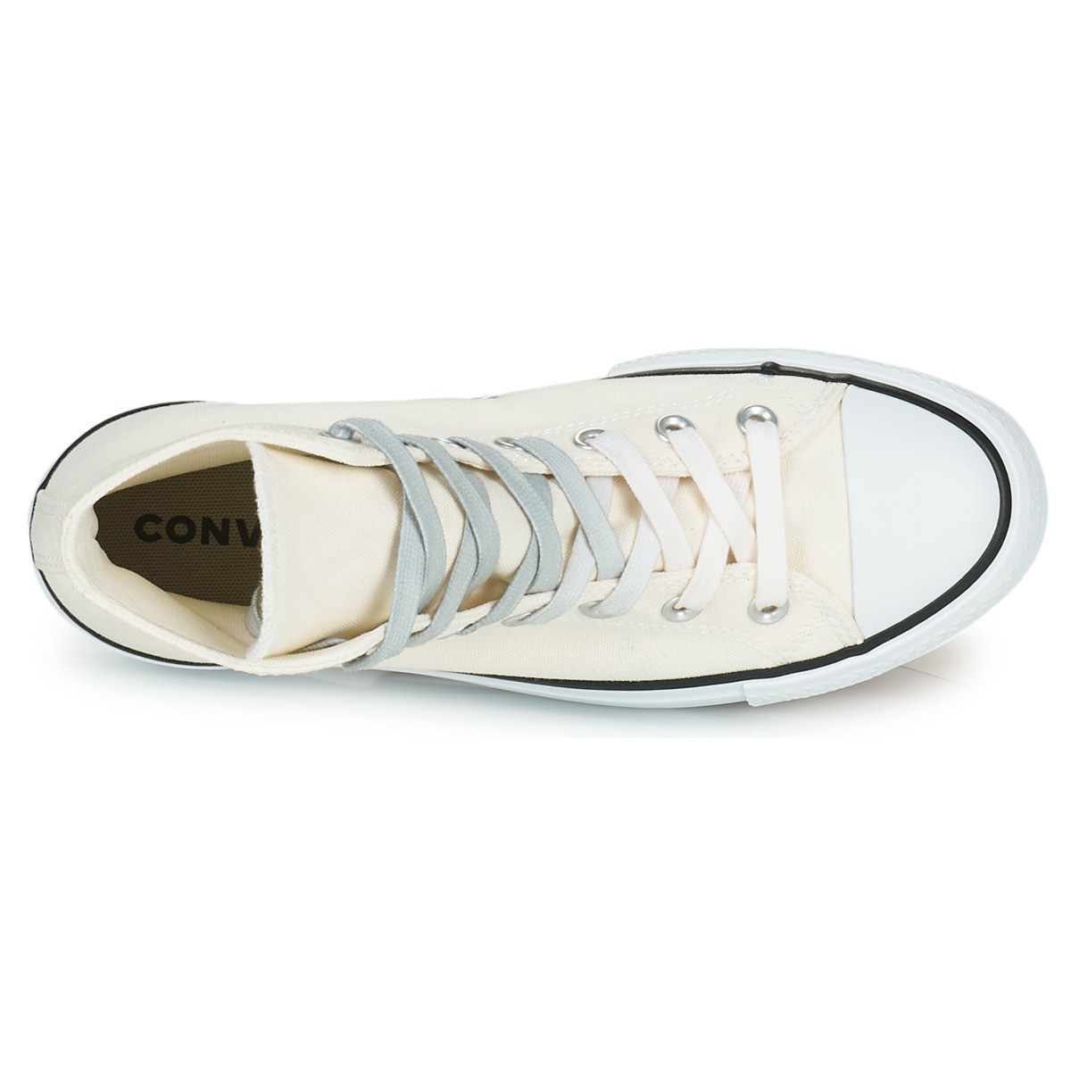 converse匡威女鞋子运动高帮板鞋厚底帆布鞋透气球鞋白色春夏2022新款