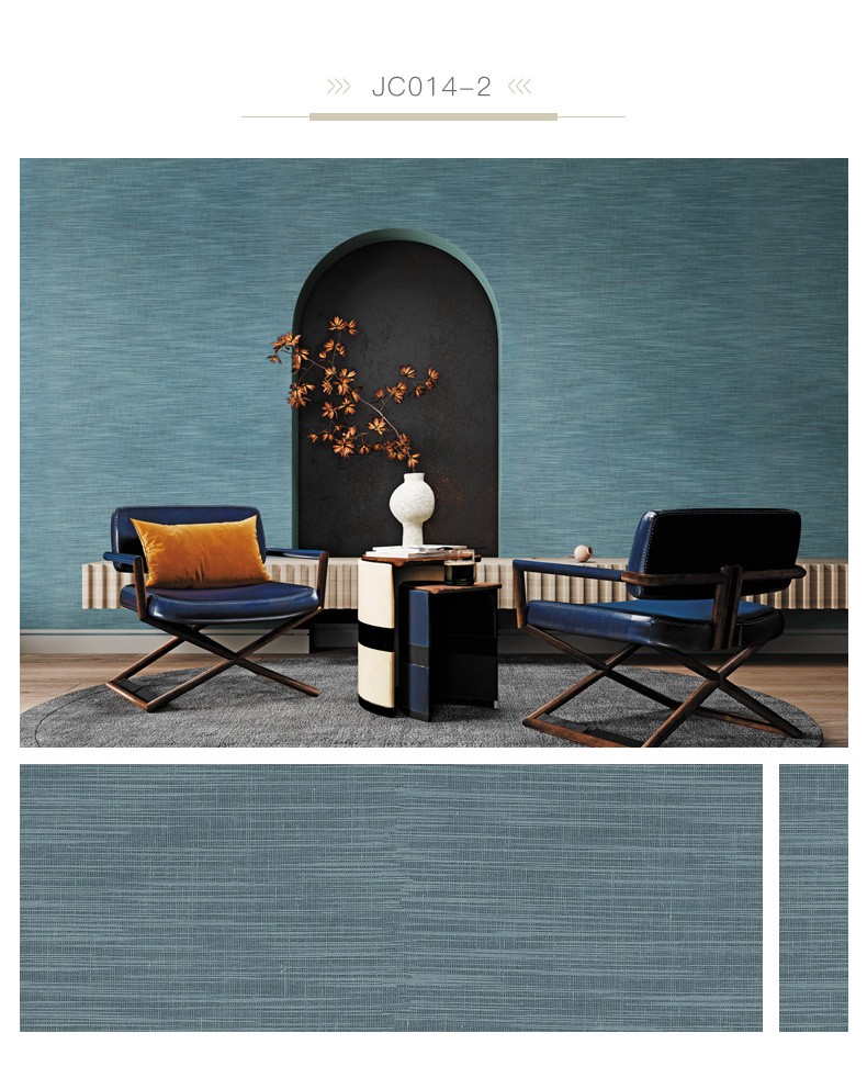 御秀软装刺绣墙布现代简约风格壁纸无缝墙布轻素六号本jc0141