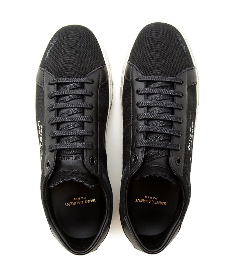 ysl圣罗兰男鞋牛皮court classic平底做旧休闲鞋611106 gup50 1000