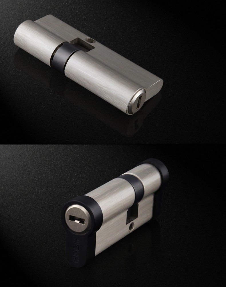 金点原子锁芯不锈钢c级防盗门锁芯双叶片边柱防打断防撬锁芯bsyb4