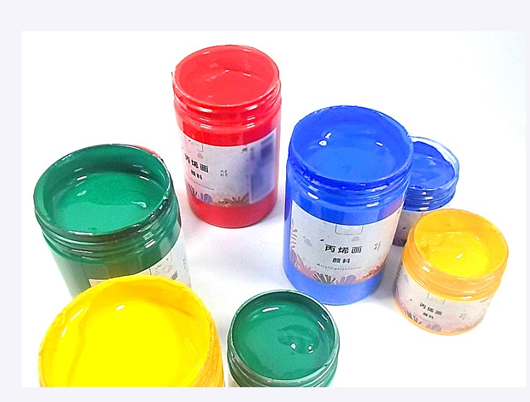 丙烯颜料儿童diy涂鸦石膏流体墙绘画手绘材料 翠绿 300ml【图片 价格