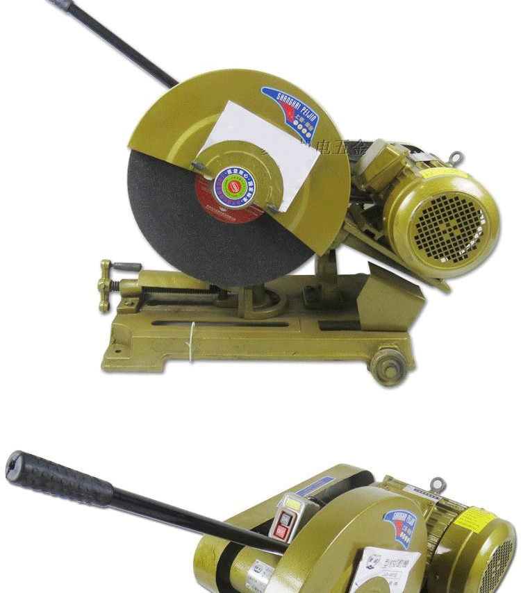 400型切割机全铜线钢材木材型材工业重型切割机三相/2.2kw/3kw 加重