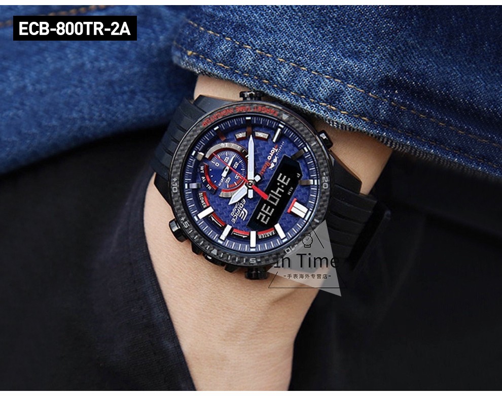 卡西欧(casio)edifice红牛限量版光动能赛车手表 ecb-900dc-1a