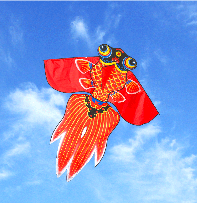 潍坊百特金鱼风筝线轮儿童成人初学者风筝大金鱼鲤鱼风筝微风易飞 1.