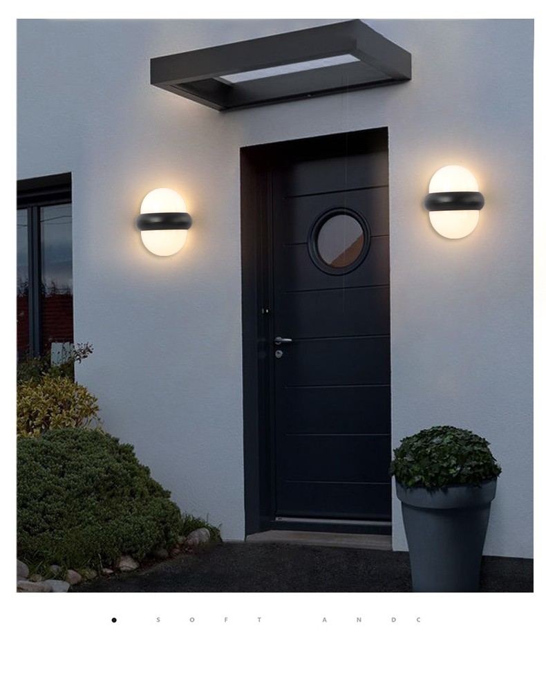 丽朵灯饰户外壁灯庭院灯别墅外墙灯创意双头大门口墙灯家用楼梯过道灯