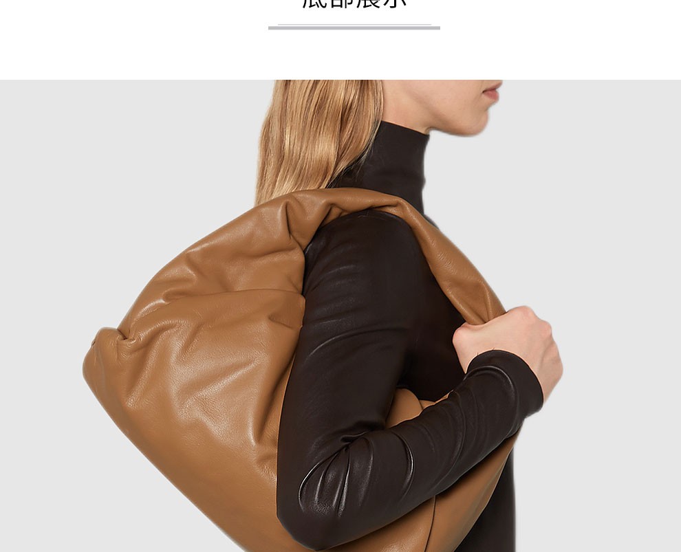 bottega veneta shoulder 小牛皮牛角包 610524 vcp4 白色【图片 价格