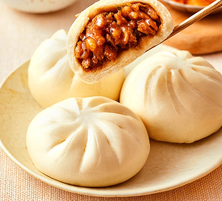 g袋方便速食儿童早餐包子速冻半成品思念早餐大酱肉包480克4袋共24只