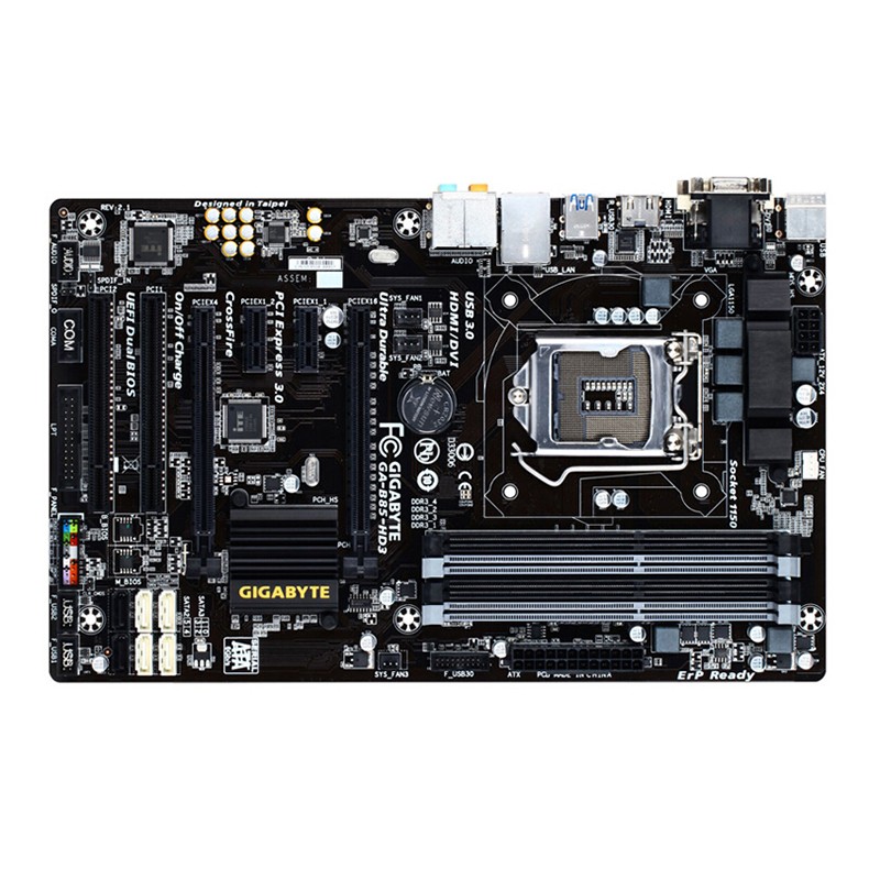 gigabyte技嘉gab75md3vd3vplus二手主板1155针主板b851150b75md3v主板