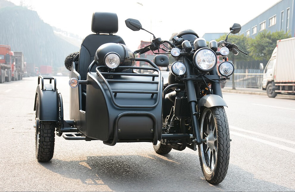 赛摩牌 传动轴偏三轮侧三轮侉子跨骑挎斗摩托车宗申300cc水冷可上牌