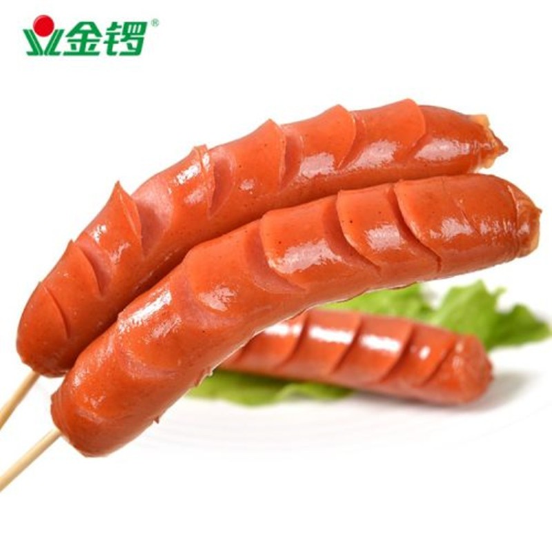金锣烤香肠脆骨肠早餐风味煎炸烧烤肠热狗肠速冻早餐煎饼手抓饼伴侣