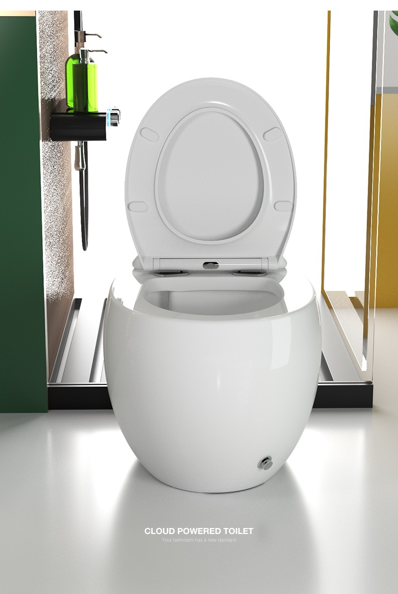 佑恩卫浴抽水马桶无水箱小户型节水小坐便器家用卫生间电动座便器白色