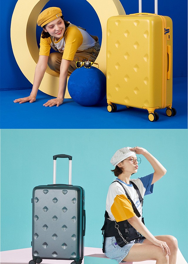 大嘴猴paul frank行李箱拉杆箱24英寸拉链密码旅行箱女静音万向轮登机