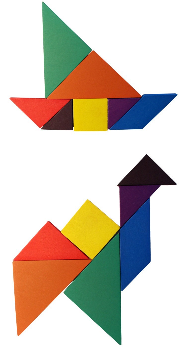 创意七巧板拼图玩具木质拼板礼物小礼品批发六一幼儿园活动学生儿童