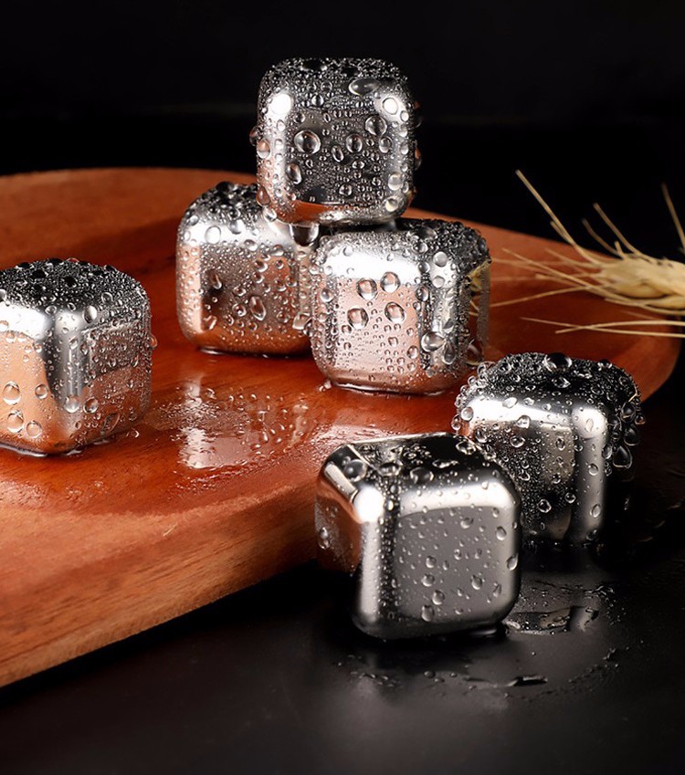 优凡优品304不锈钢冰块铁冰粒家用威士忌冰酒石啤酒雪碧冰镇块304冰块