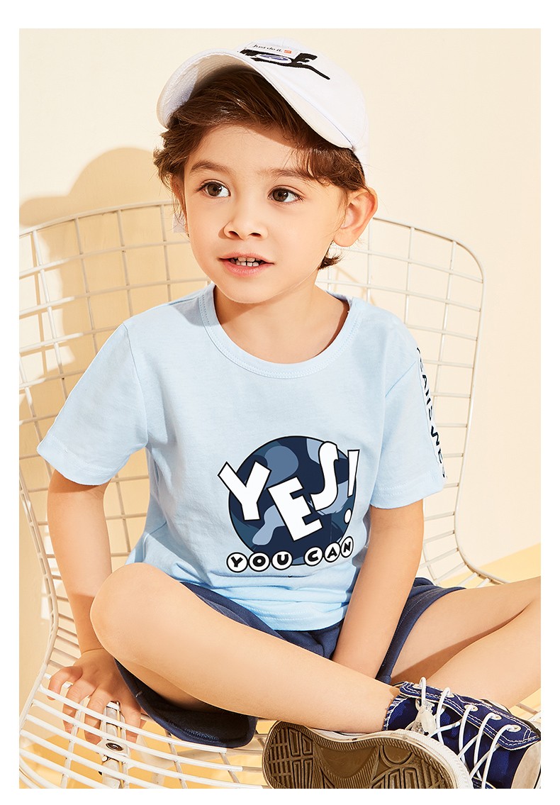 真维斯jeanswest童装男童短袖t恤儿童外出打底衫中小童宝宝上衣短袖