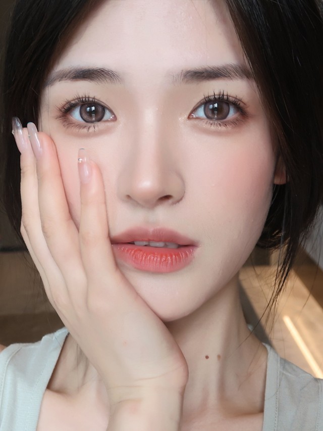 5mm大直径美瞳彩色隐形眼镜韩国icodi工厂进口2片 鸽子灰 100【图片